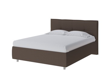 Кровать в спальню Lino 180х200, Рогожка (Savana Chocolate (шоколад)) в Магадане - предосмотр
