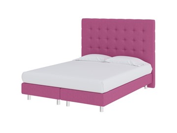 Спальная кровать Madrid Boxspring Elite 180х200, Рогожка (Savana Berry (фиолетовый)) в Магадане