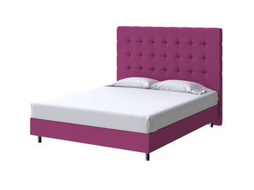Спальная кровать Madrid Boxspring Standart 200х200, Рогожка (Savana Berry (фиолетовый)) в Магадане