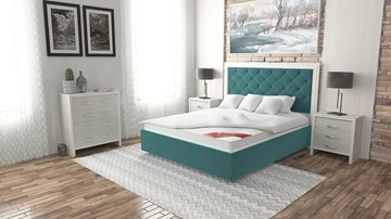 Спальная кровать Манхэттен 180х200 (с основанием), с высотой спинки - 140 см в Магадане - предосмотр 6