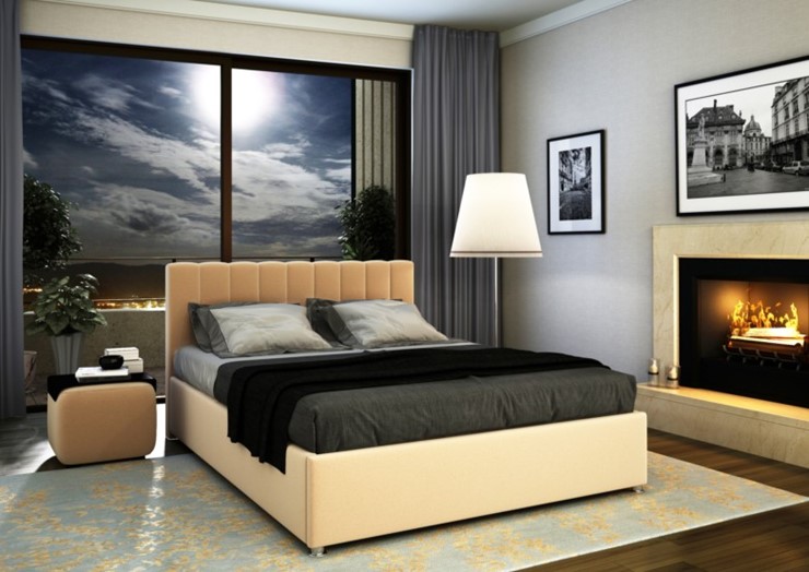 Спальная кровать Палермо 160х200 с подъемным механизмом в Магадане - изображение 7