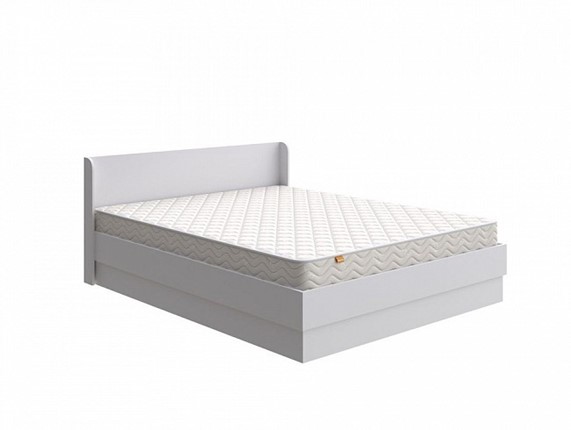 Двуспальная кровать Practica 160х190 с подъемным механизмом (Белый) в Магадане - изображение
