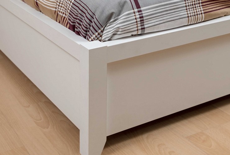 Кровать двуспальная с механизмом Норвуд 32, Белый-Орех шоколадный в Магадане - изображение 3