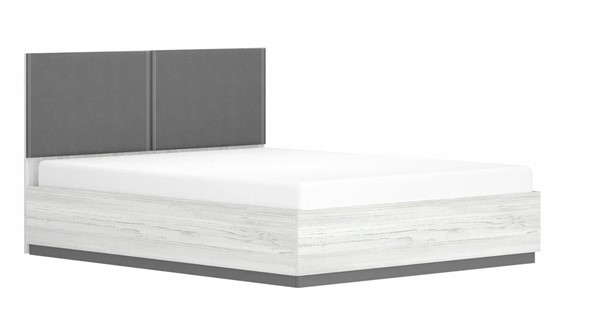 Кровать с подъемным механизмом 2-спальная Винтер-16, винтерберг/темно-серый/спейс графит в Магадане - изображение