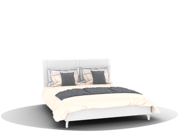 Двуспальная кровать Siena (КМ-01, 1600) под ПМ в Магадане