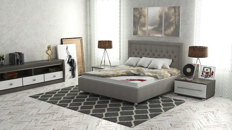 Кровать в спальню Аврора 180х200 (с основанием) в Магадане - изображение 2