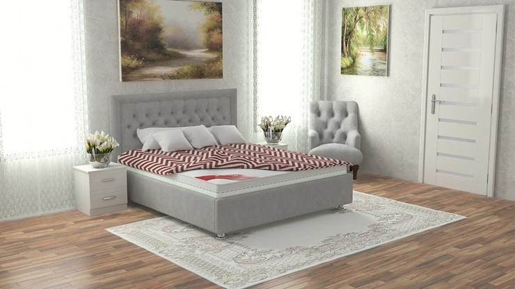 Кровать спальная Валенсия 160х200 (с основанием) в Магадане - изображение 8