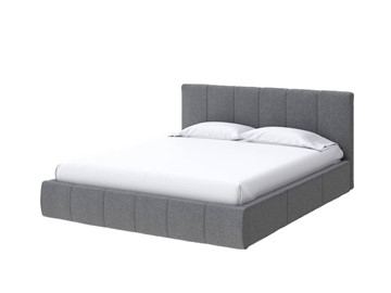 Кровать 2-спальная Varna Grand 140х200, Рогожка (Savana Grey (серый)) в Магадане