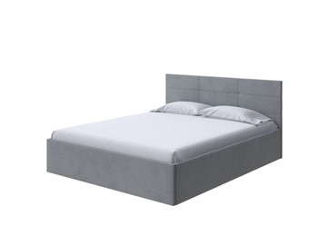 Двуспальная кровать Vector Plus 160х200, Велюр (Ultra Осенний туман) в Магадане - предосмотр