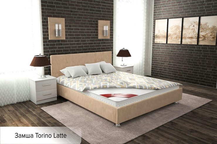 Кровать 2-спальная Вена 160х200 (с основанием) в Магадане - изображение 3