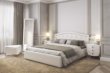 Кровать в спальню Верона 1,6 белый (экокожа) в Магадане - предосмотр 3