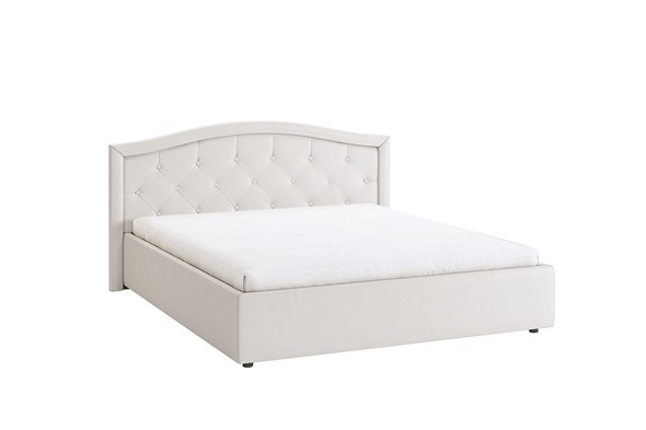 Кровать в спальню Верона 1,6 белый (экокожа) в Магадане - изображение