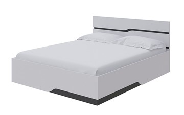 Кровать в спальню Wave Line 140х200, Белый-Черный в Магадане
