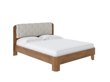 Кровать двуспальная Wood Home 1 180х200, Антик сосна/Искусственная шерсть Лама Лен в Магадане