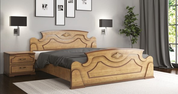 Кровать 2-х спальная Грация 160*190 с основанием в Магадане - изображение