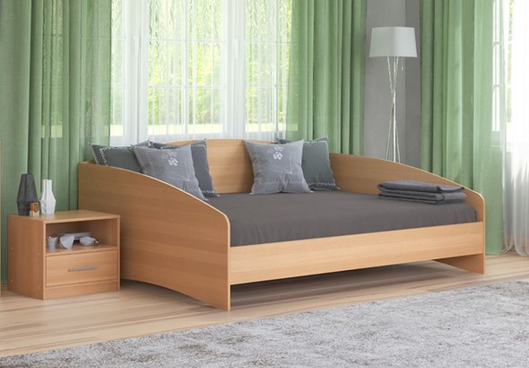 Кровать спальная Этюд Софа 140х190, Бук Бавария в Магадане - изображение