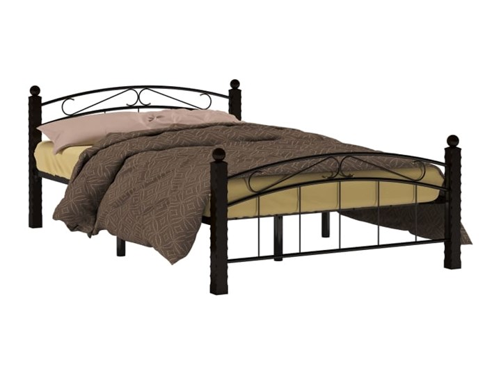 Кровать полутороспальная Гарда 15, 140х200, черная в Магадане - изображение 1