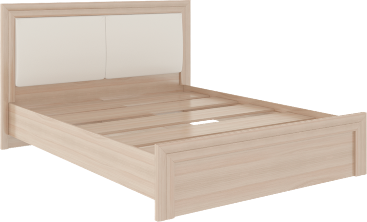 Спальная кровать Глэдис М31 (Шимо светлый/Белый текстурный) в Магадане - изображение 1