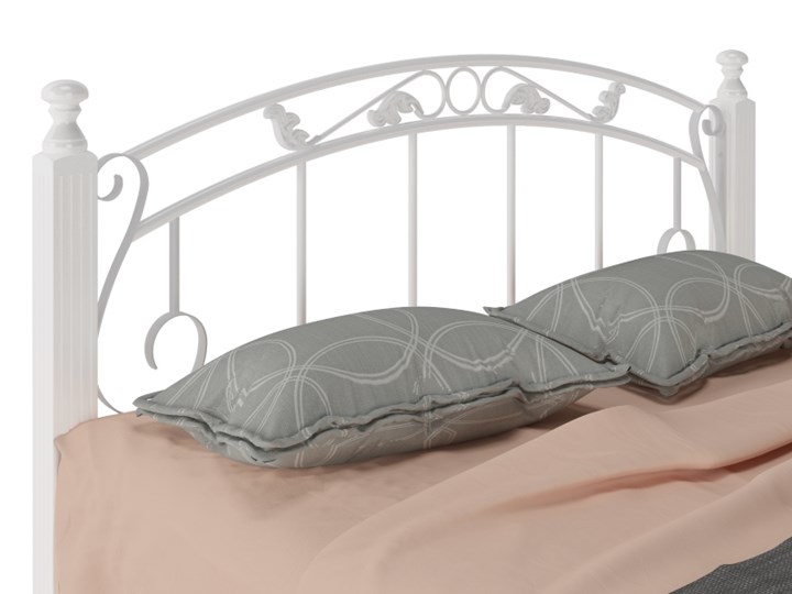 Кровать 2-спальная Гарда 5, 160х200, белая в Магадане - изображение 1