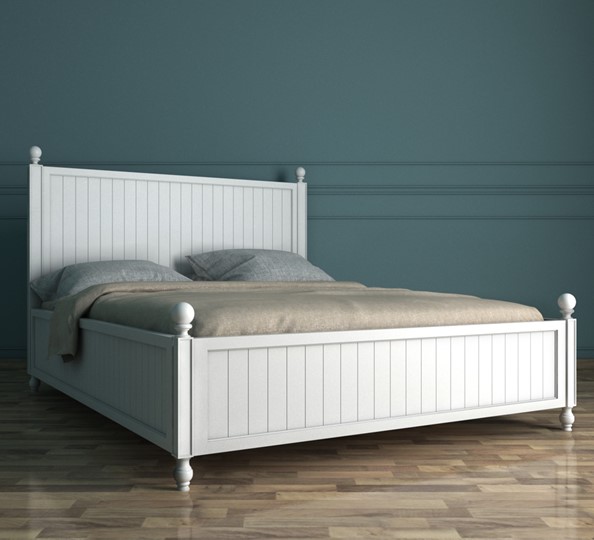Кровать спальная Palermo, (PL1016), белый в Магадане - изображение 1