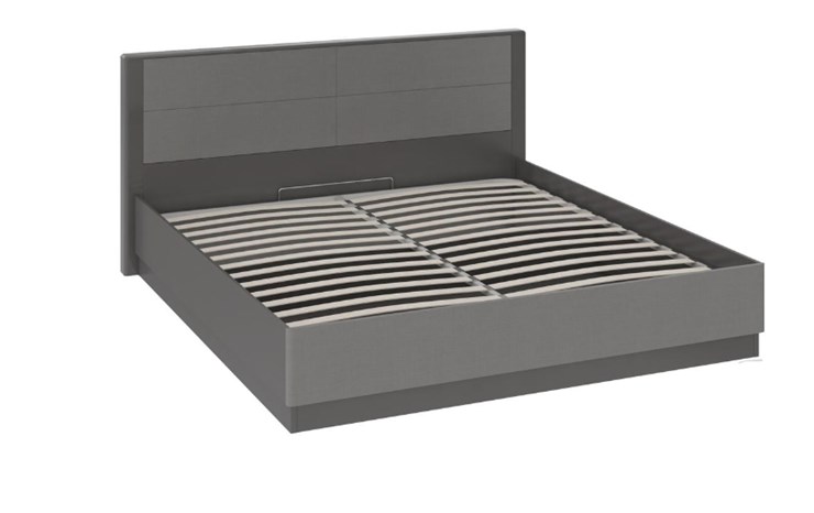Кровать с механизмом двуспальная Наоми 1600, цвет Фон серый, Джут СМ-208.01.02 в Магадане - изображение 1