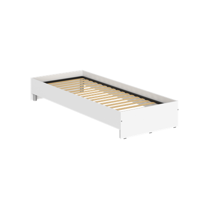 Кровать без изголовья KANN KBW 208 2040х840х300 мм. Белый в Магадане - изображение