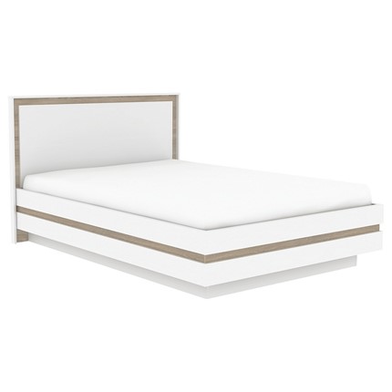 Кровать Анона 10(140), Белый/Дуб сонома в Магадане - изображение