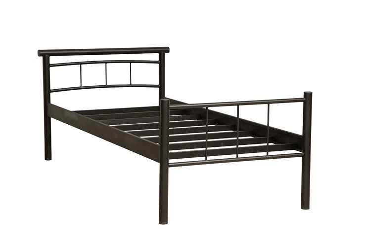 Односпальная кровать 42.25-01 ТОКИО, металл черный в Магадане - изображение 1