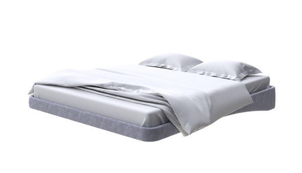 Парящая кровать 2-спальная 160х200, Флок (Бентлей Серый космос) в Магадане - изображение