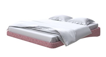 Парящая кровать 160х200, Рогожка (Levis 62 Розовый) в Магадане