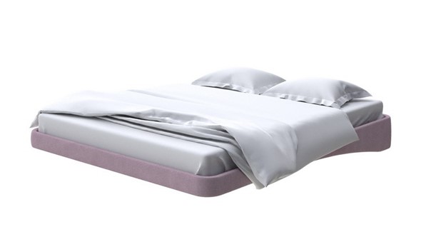 Парящая кровать 2-спальная 160х200, Рогожка (Тетра Слива) в Магадане - изображение
