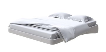 Кровать парящая 160х200, Велюр (Ultra Серый камень) в Магадане