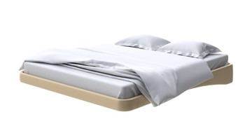Парящая кровать 2-спальная 180х200, Экокожа (Золотой перламутр) в Магадане