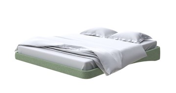 Парящая кровать 2-спальная 180х200, Искусственная шерсть (Лама Авокадо) в Магадане