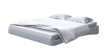 Парящая кровать 180х200, Рогожка (Levis 83 Светло-Серый) в Магадане