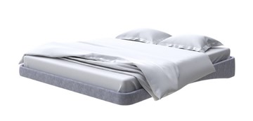 Парящая кровать 200х200, Флок (Бентлей Серый космос) в Магадане