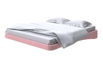 Парящая кровать 2-спальная 200х200, Велюр (Casa Жемчужно-розовый) в Магадане
