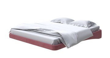 Парящая кровать 2-спальная 200х200, Велюр (Ultra Багряный) в Магадане
