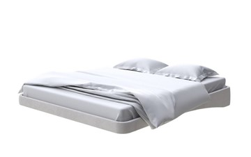 Парящая кровать 200х200, Велюр (Ultra Серый камень) в Магадане