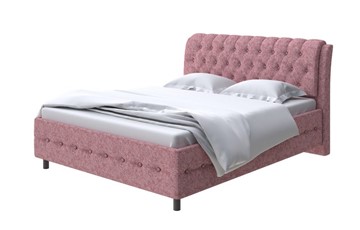 Полутороспальная кровать Como (Veda) 4 140х200, Рогожка (Levis 62 Розовый) в Магадане