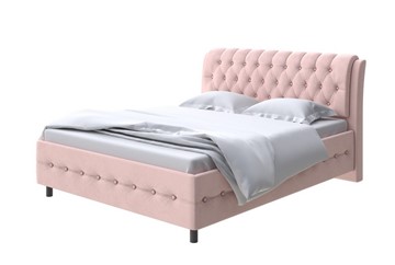 Кровать 1,5-спальная Como (Veda) 4 140х200, Велюр (Ultra Розовый мусс) в Магадане