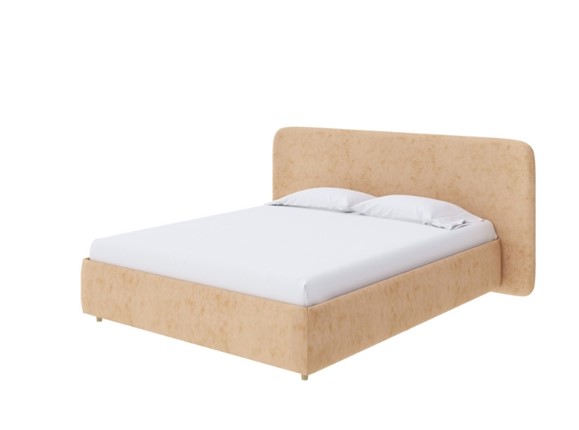 Кровать с бельевым ящиком Lorena 140x200, Флок (Бентлей Песок) в Магадане - изображение