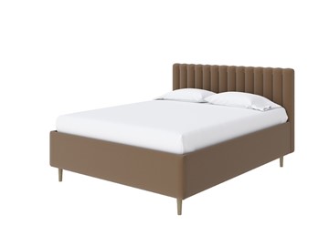 Кровать с бельевым ящиком Madison Lite 160x200, Велюр (Forest 514 Светло-коричневый) в Магадане