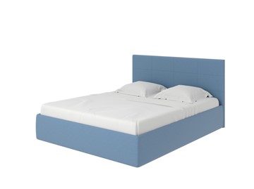 Двуспальная кровать с механизмом Alba 180х200, Рогожка (Тетра Голубой) в Магадане