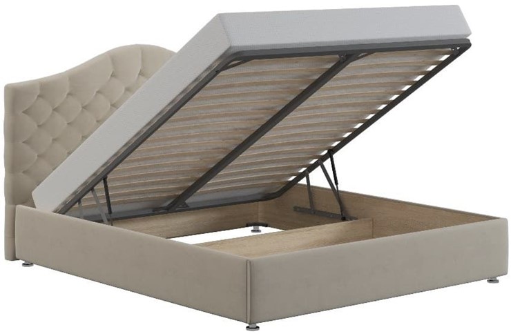 Кровать с механизмом двуспальная Алина 160х200 мягкая в Магадане - изображение 3