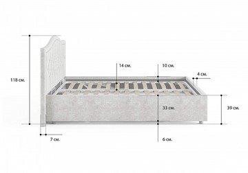 Кровать с подъемным механизмом Ancona 180х200 в Магадане - предосмотр 4