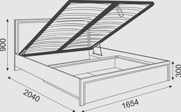 Кровать с механизмом 2-спальная Беатрис М08 (Орех Гепланкт) в Магадане - предосмотр 1