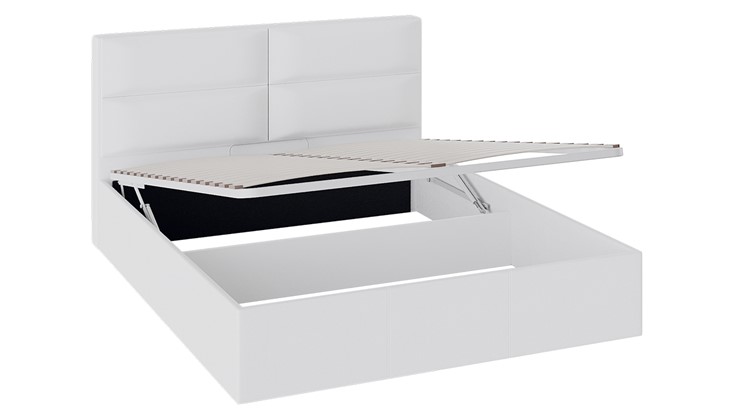 Кровать с механизмом 2-спальная Глосс ТД 319.01.02 (Белый) в Магадане - изображение 2