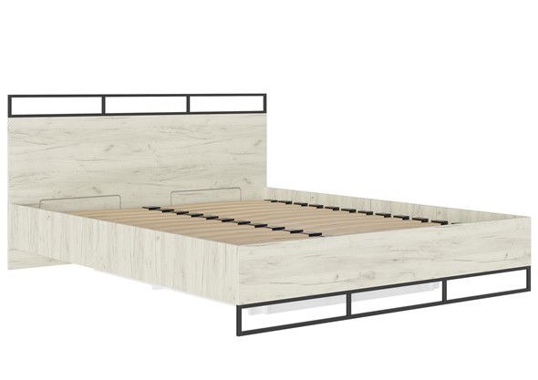 Кровать с механизмом двуспальная КР-001 Лофт, Дуб крафт белый в Магадане - изображение