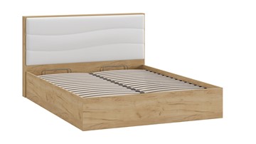 Кровать с подъемным механизмом Миранда тип 1 (Дуб крафт золотой/Белый глянец) в Магадане - предосмотр 2